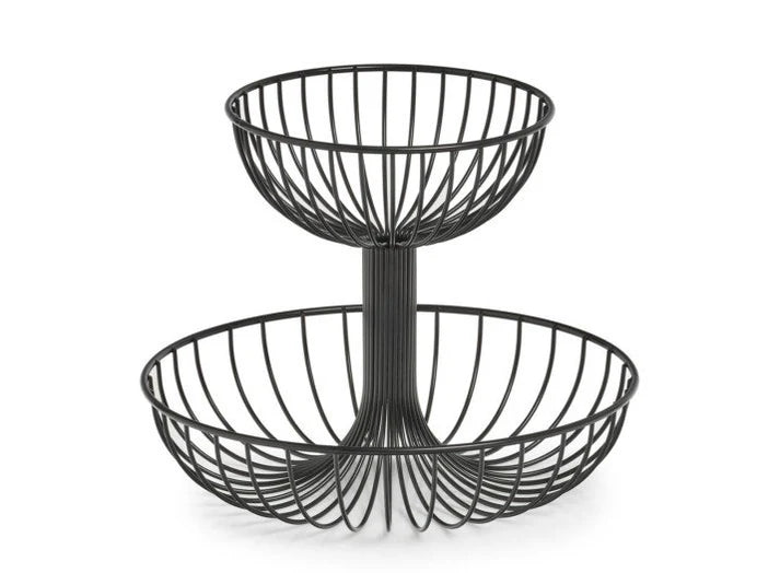 Fruit Basket 2 Tier Black Type 1